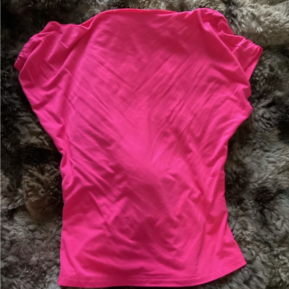 Women’s Hot Pink Short Sleeve Top